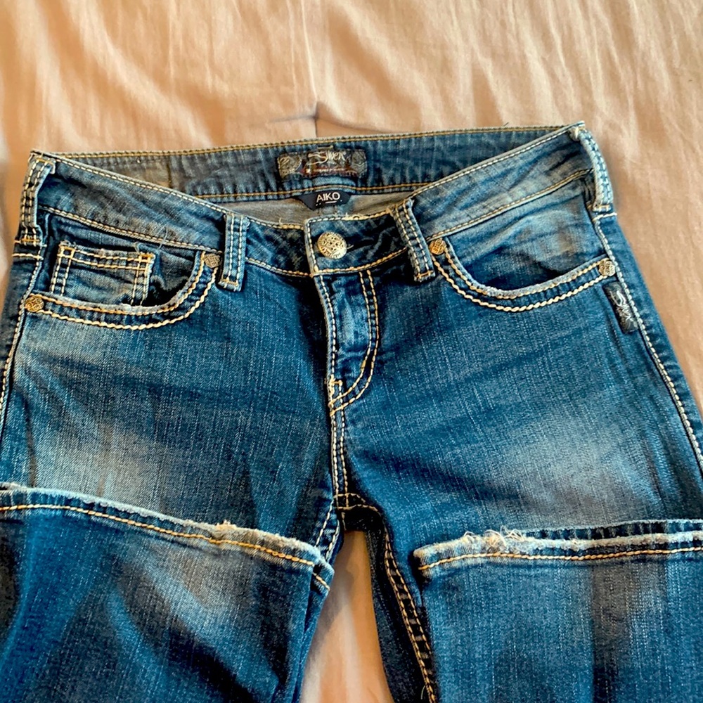 Silver jeans